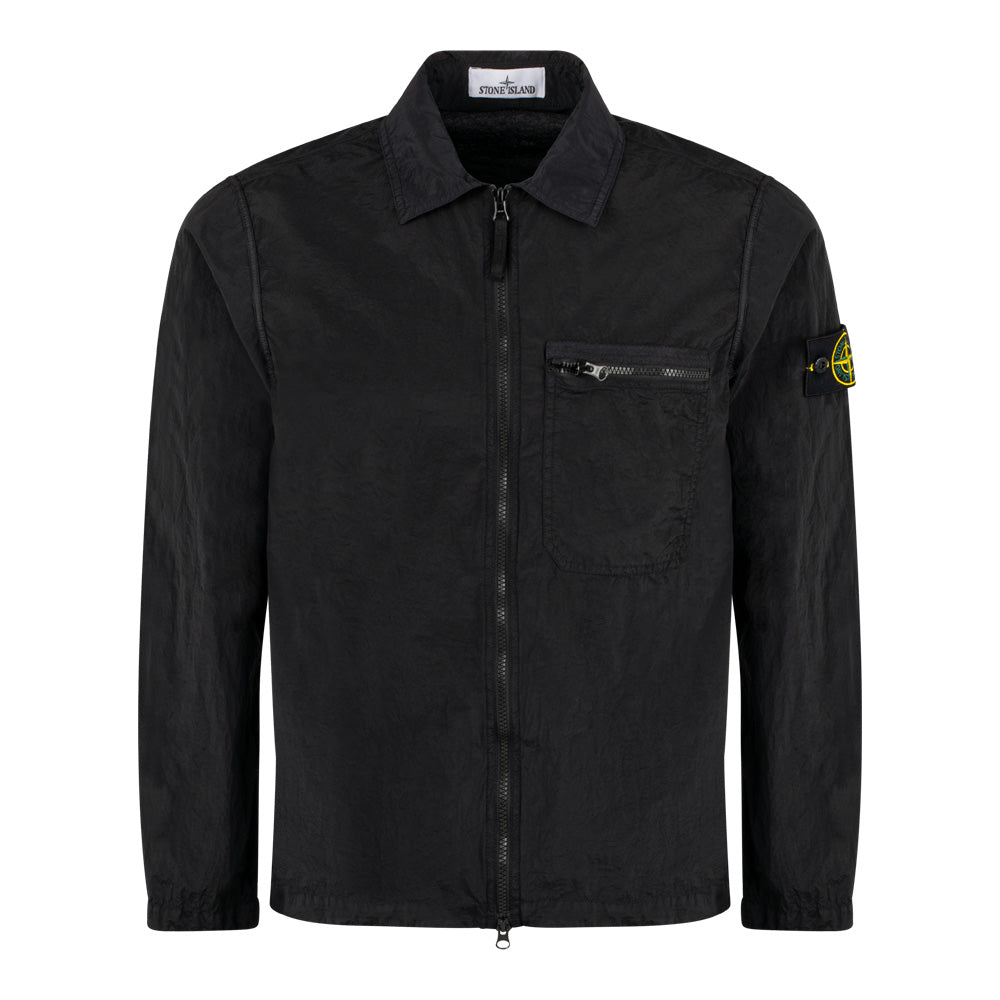 Stone Island Chrome Overshirt in Black 801511219-V0029 – Via Roma 